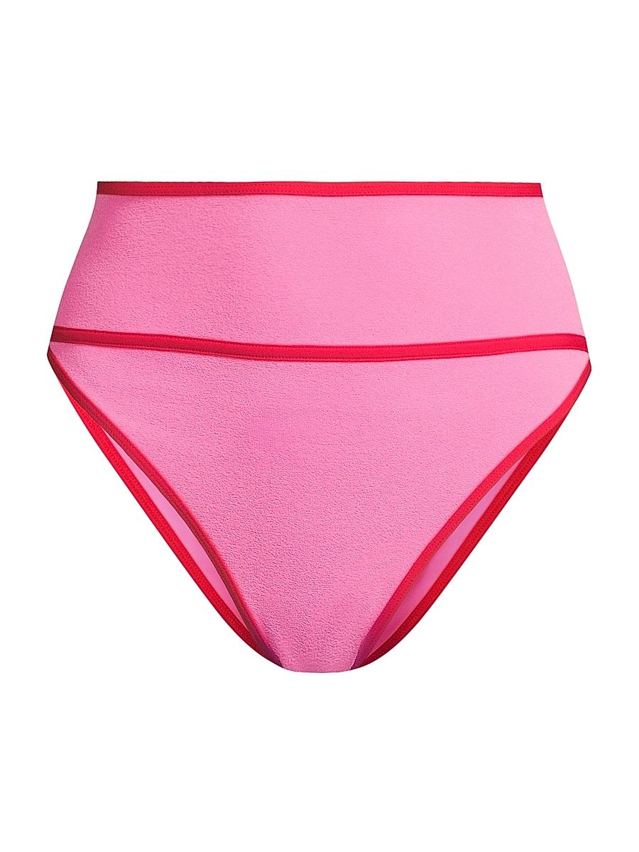 Women's Carlotta Bikini Bottom - Electric Pink - Size XL