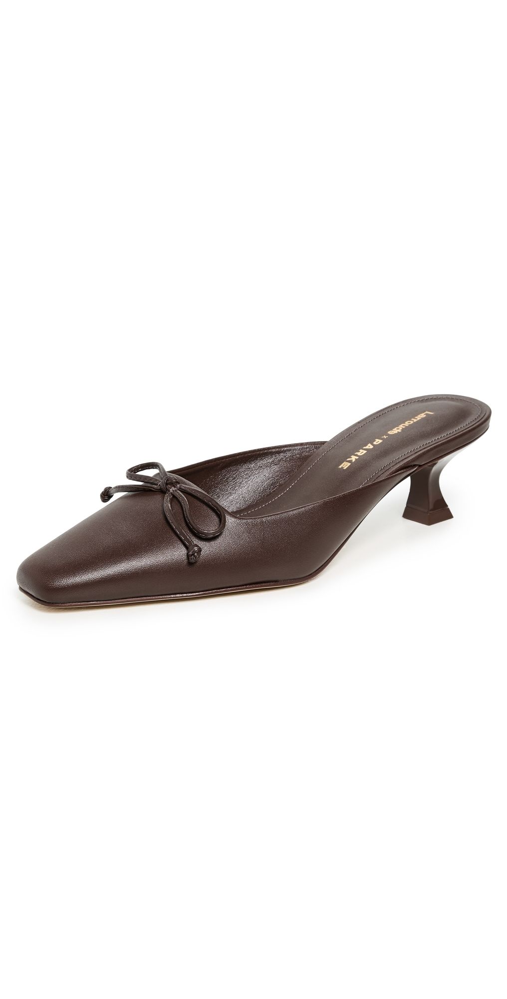 Larroudé Larroude x Parke Mules Luster Calf Brown 10