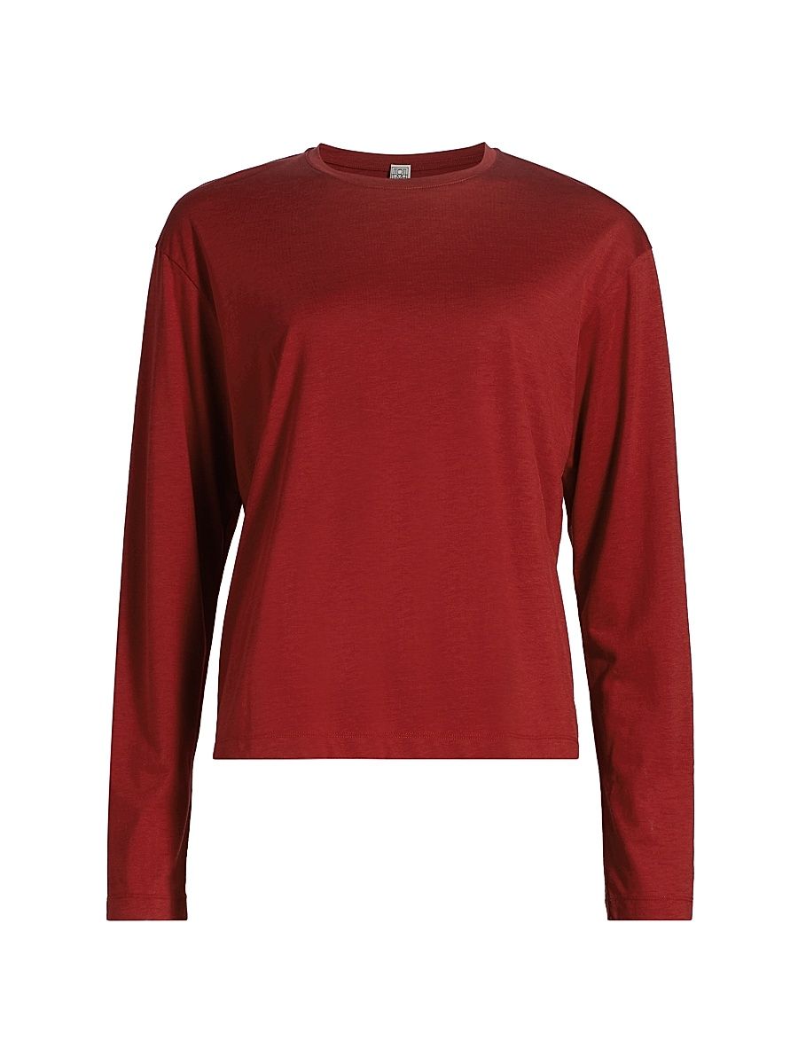 Women's Classic Wool Long-Sleeve T-Shirt - Poppy - Size XL