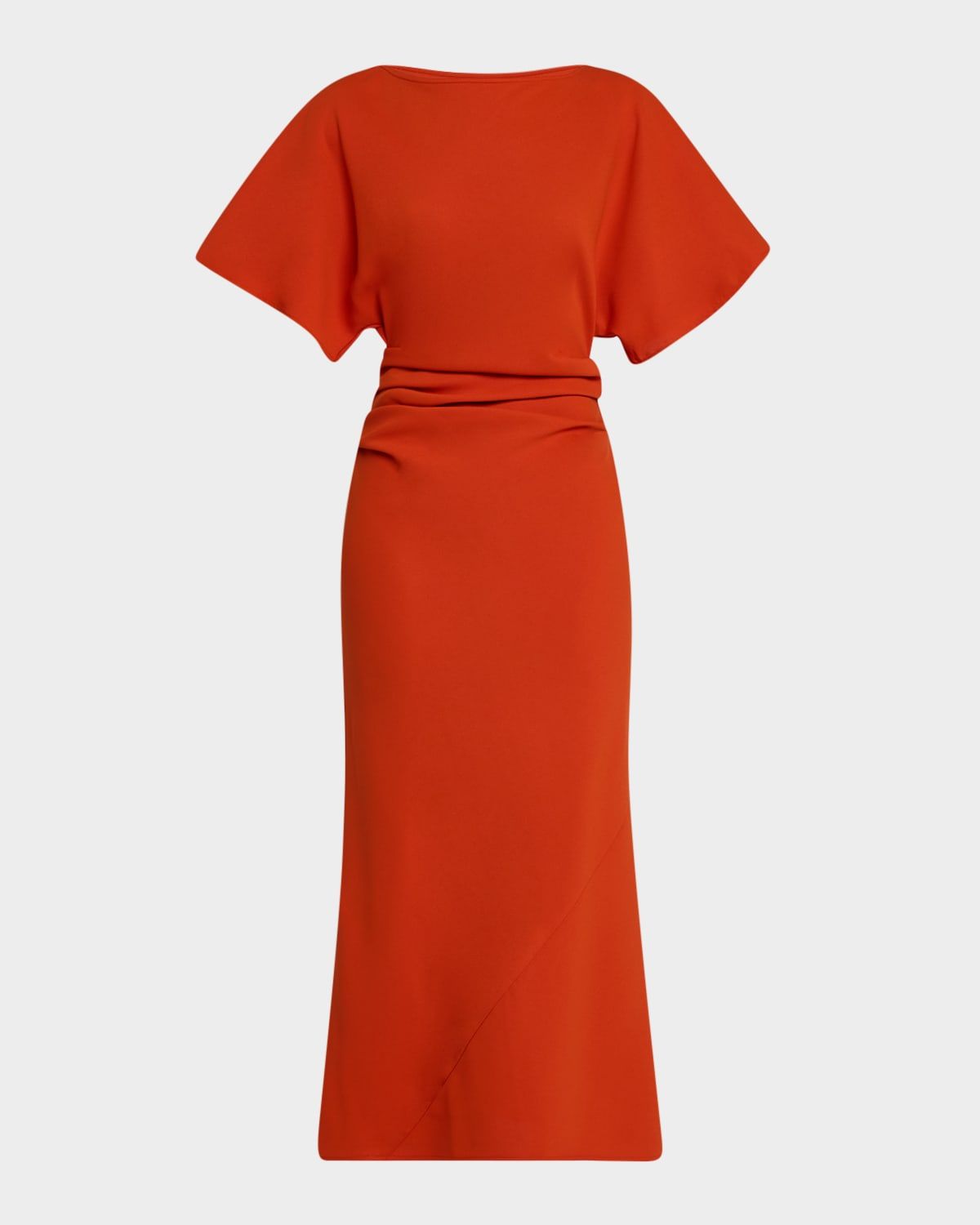 Amelie Ruched Midi Dress
