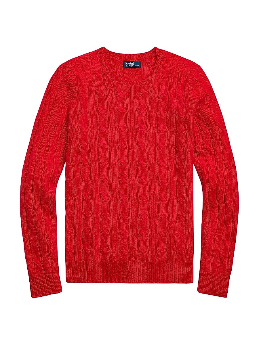 Women's Julianna Cable-Knit Cashmere Sweater - Red - Size XS