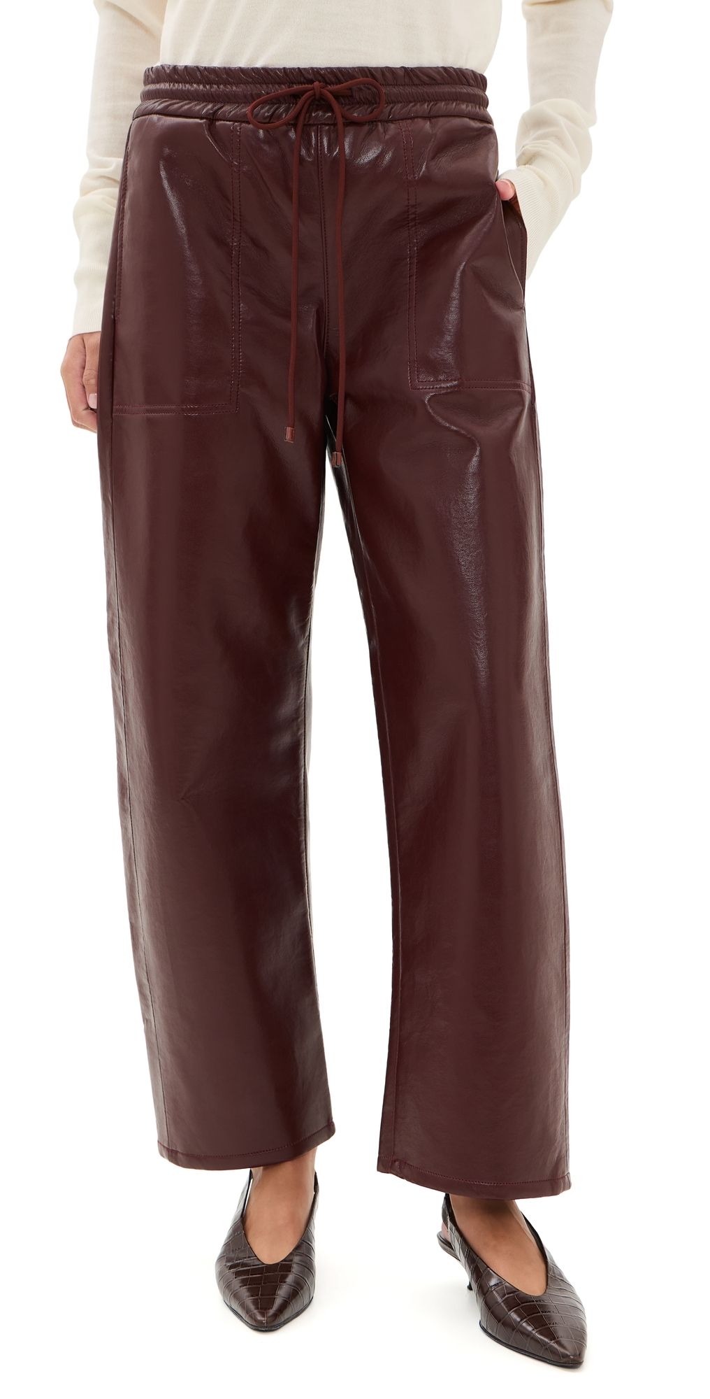Citizens of Humanity Rework Pull On Pants Burgundy L