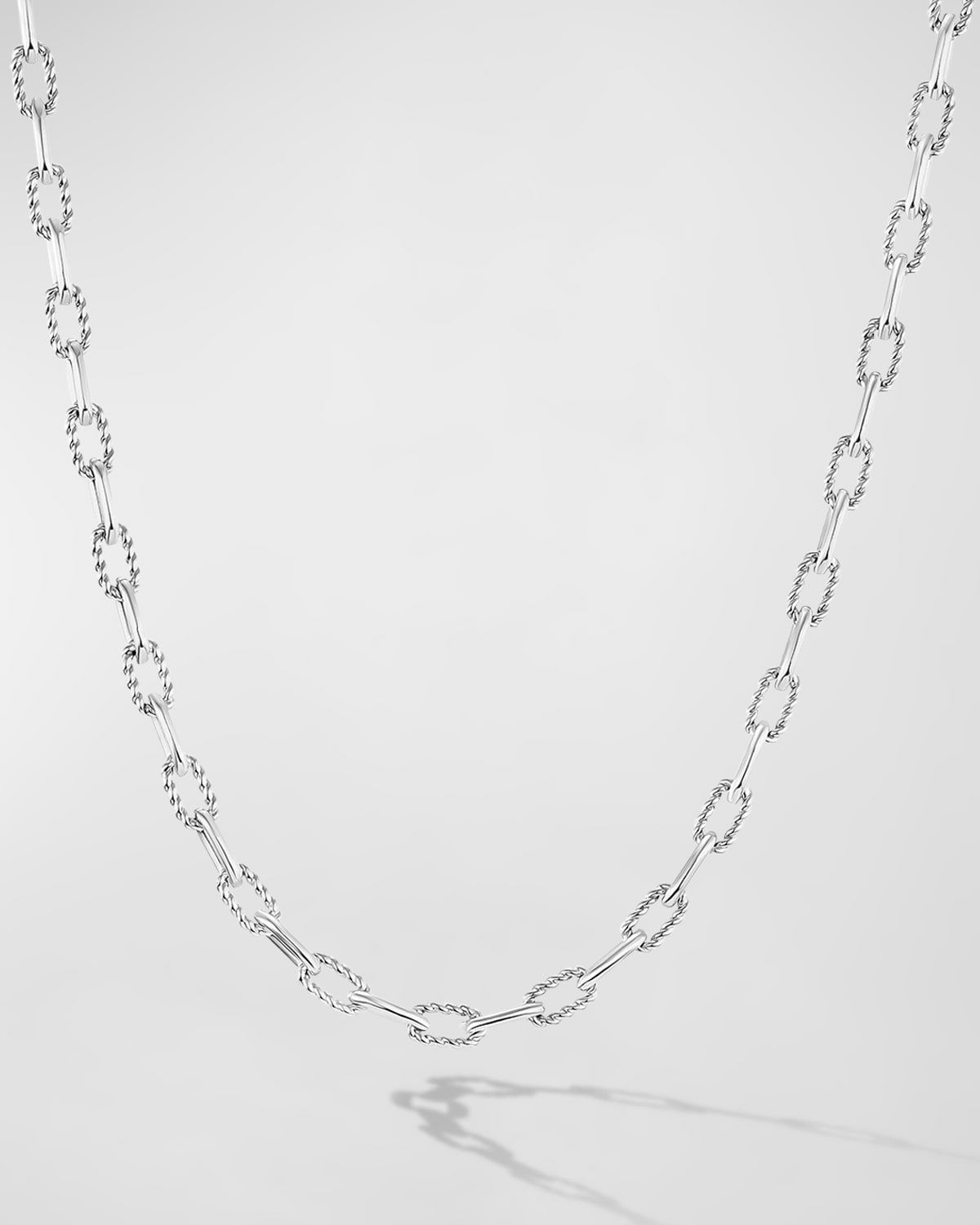 DY Madison Chain Necklace in Silver, 3mm, 18"L