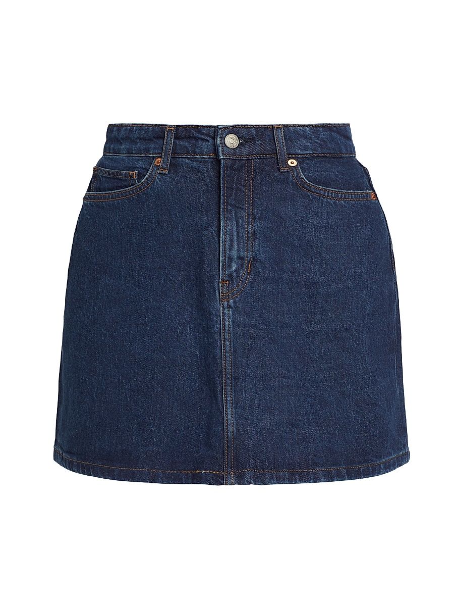 Women's Lydia Denim High-Rise Miniskirt - Huron - Size 28