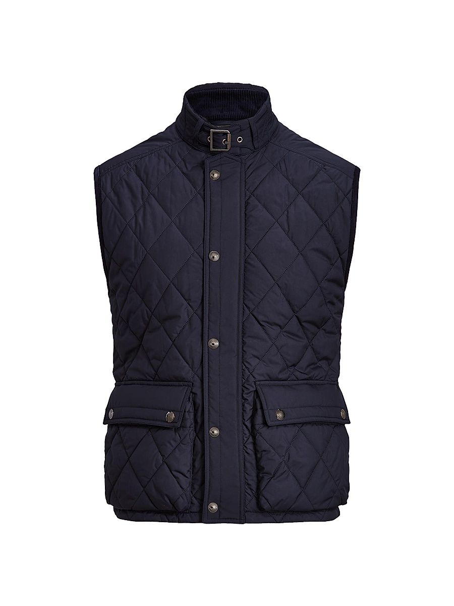 Ralph Lauren Purple Label Men's Leyland Quilted Vest - Navy - Size XXL