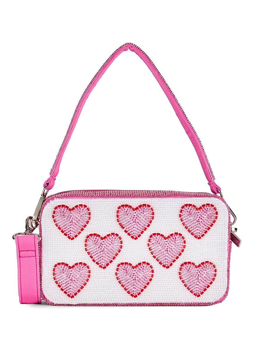 Beaded Camera Shoulder Bag