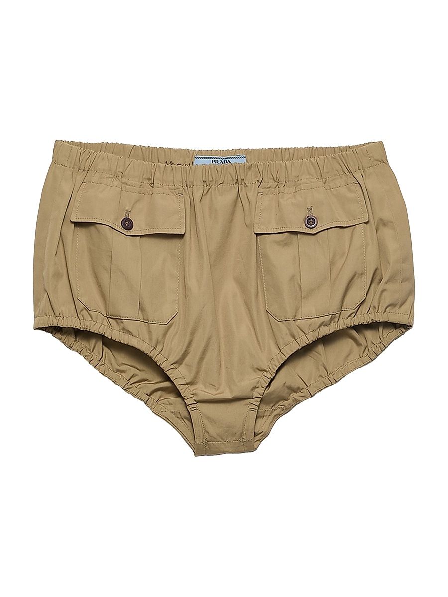 Prada Women's Poplin Shorts - Beige Khaki - Size 00