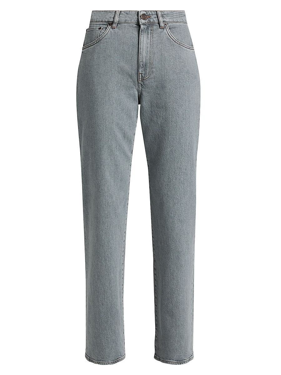 Women's High-Rise Relaxed Jeans - Light Grey Tobacco - Size 31