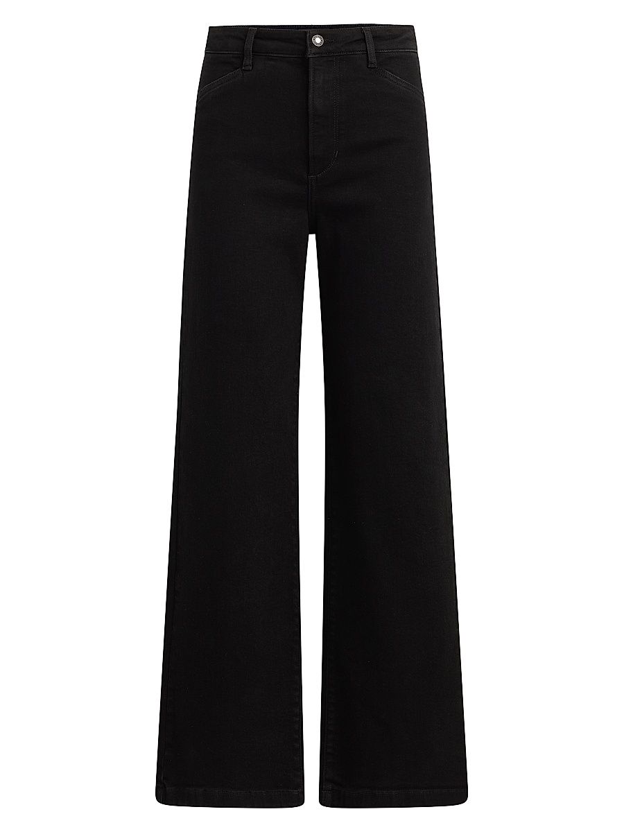 Women's The Mischa High-Rise Wide-Leg Jeans - Onyx - Size 30