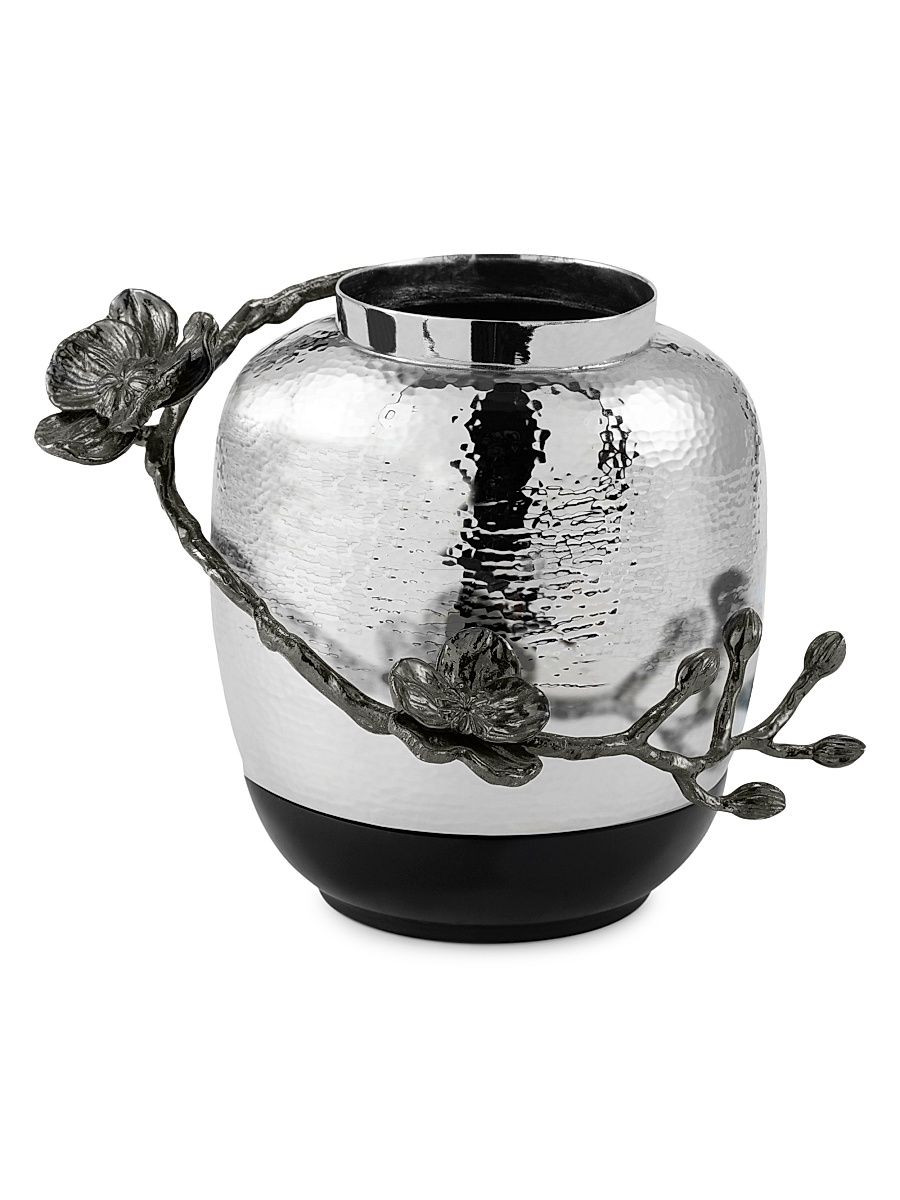 Black Orchid Small Marble Vase