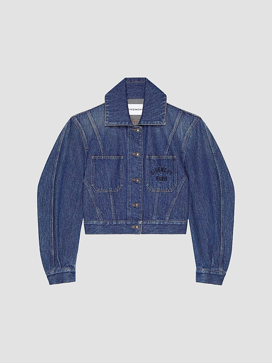 Givenchy Women's Cocoon Jacket in Denim - Medium Blue - Size 12