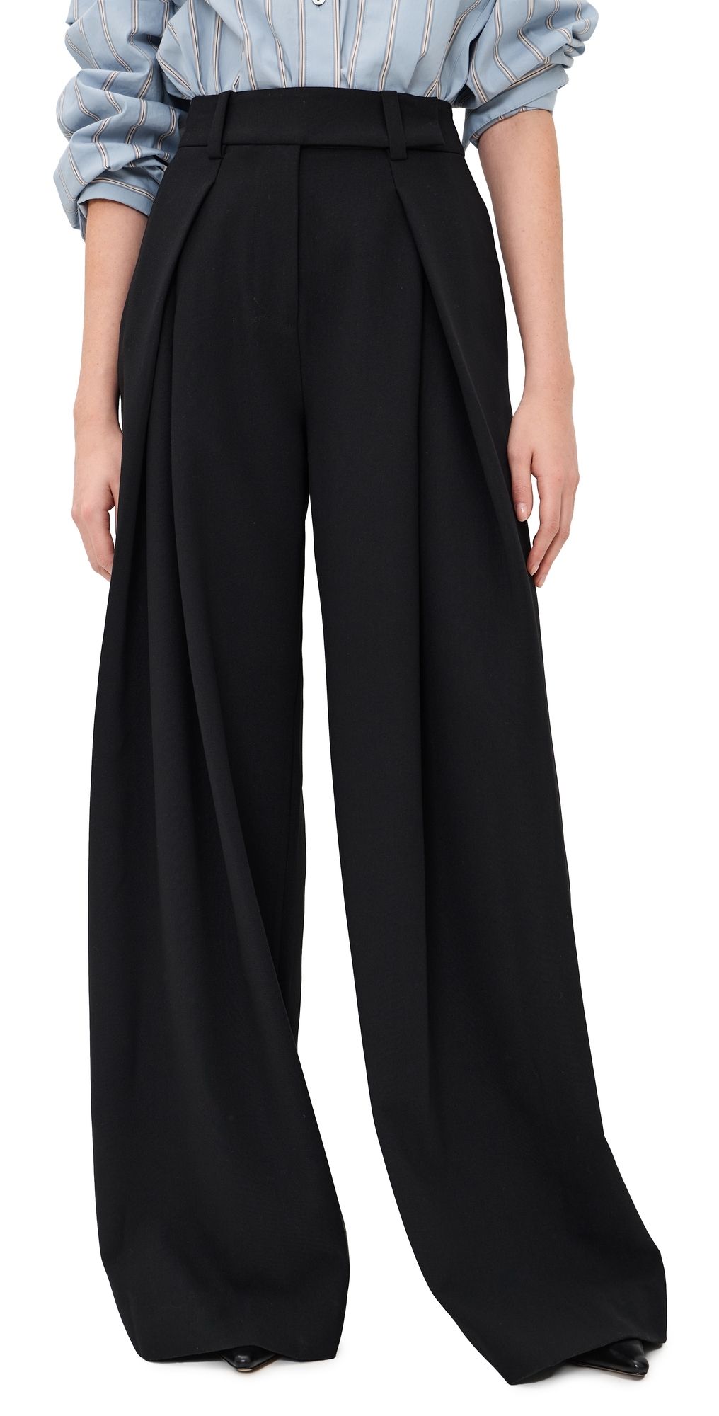 Favorite Daughter Pleats For Days Pants Black 8