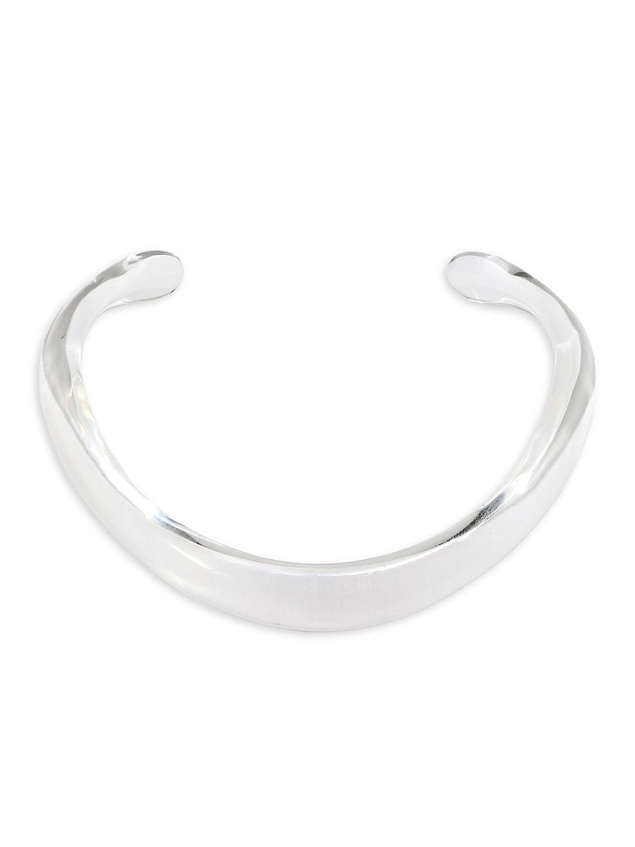 Women's Liquid Lucite Collar Necklace - Clear