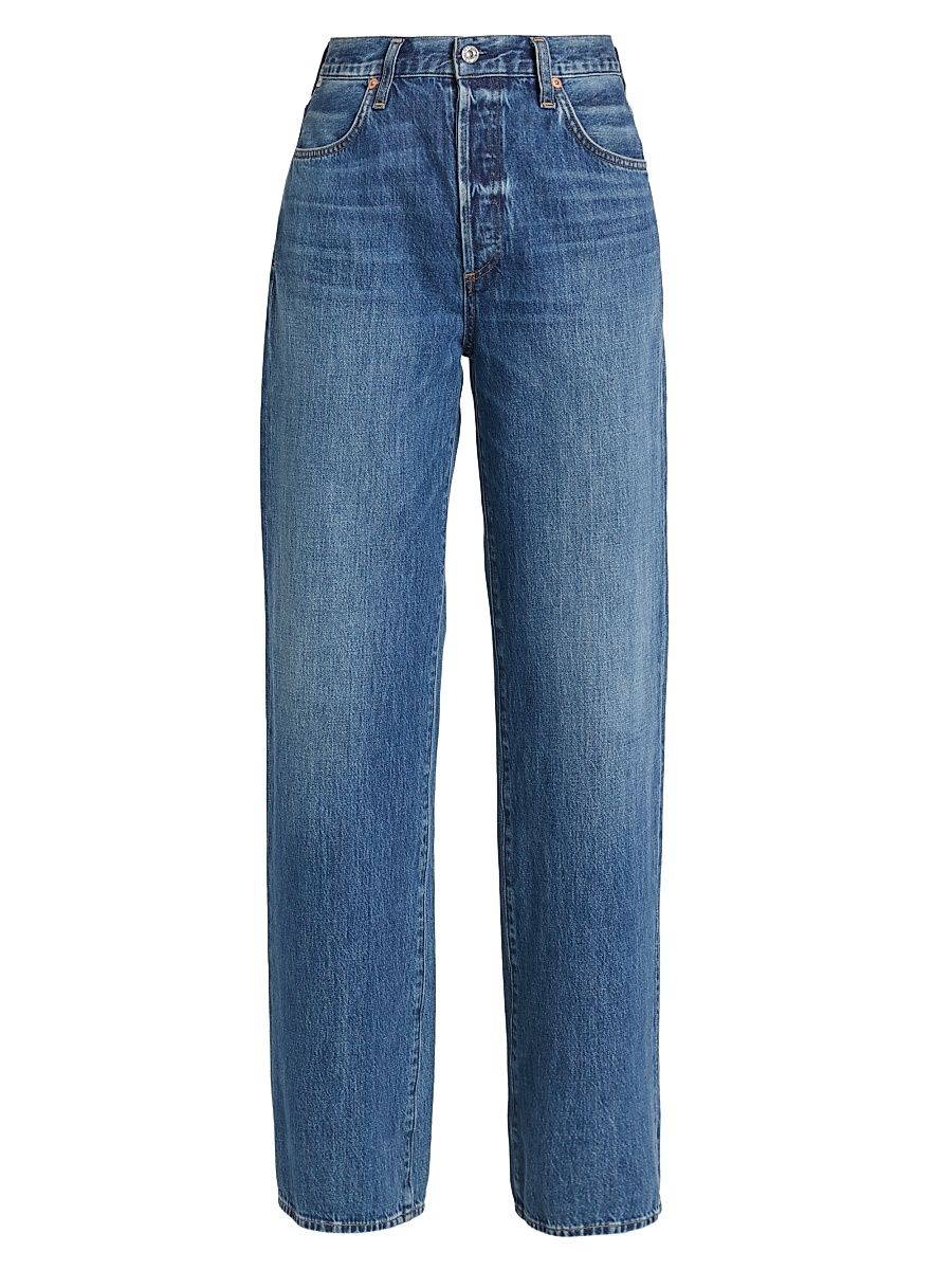Women's Annina High-Rise Rigid Wide-Leg Jeans - Pinnacle Indigo - Size 32