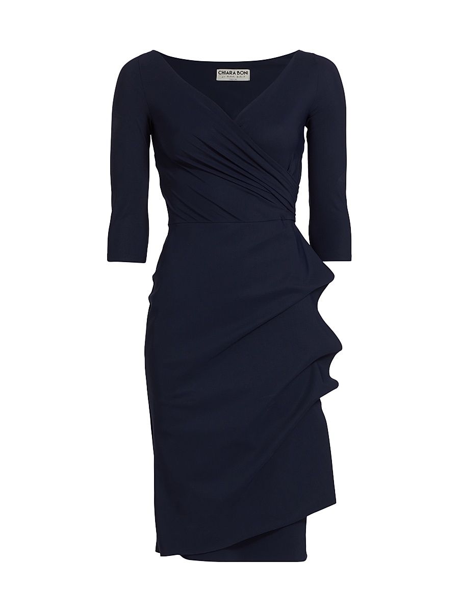 Women's Florien Ruched Sheath Dress - Blue Notte - Size 4