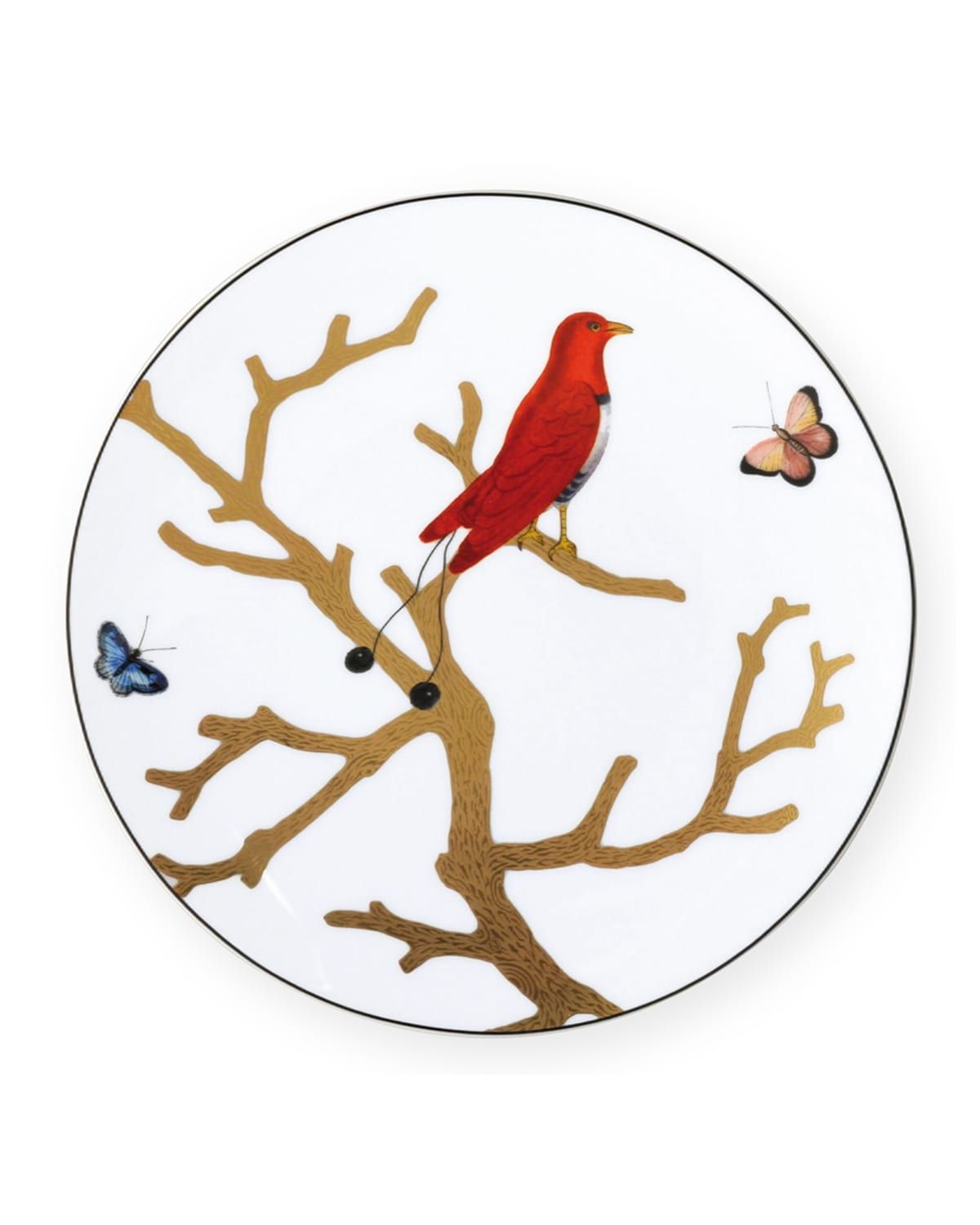 Aux Oiseaux Coupe Salad Plate, 8.3"
