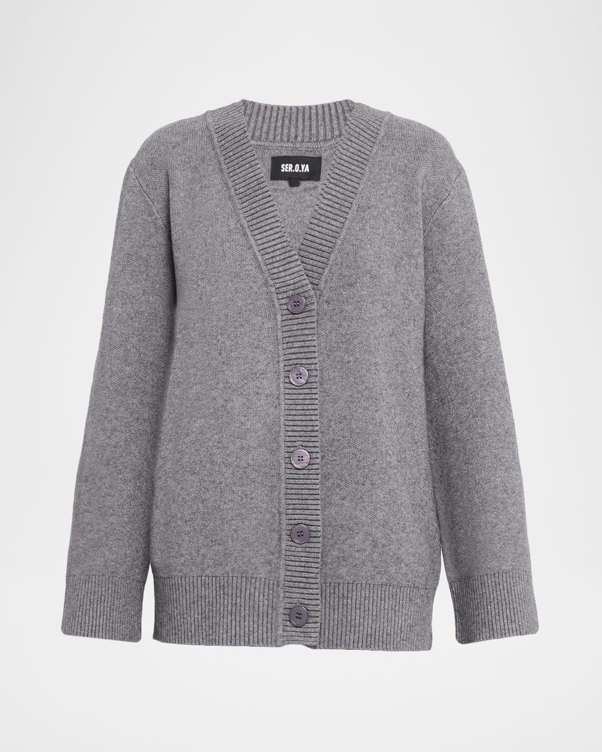 Denise Relaxed Wool-Blend Cardigan