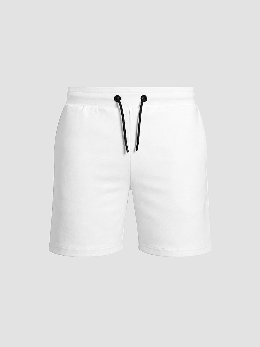 Men's Solid Pocket Shorts - White - Size XXXXL