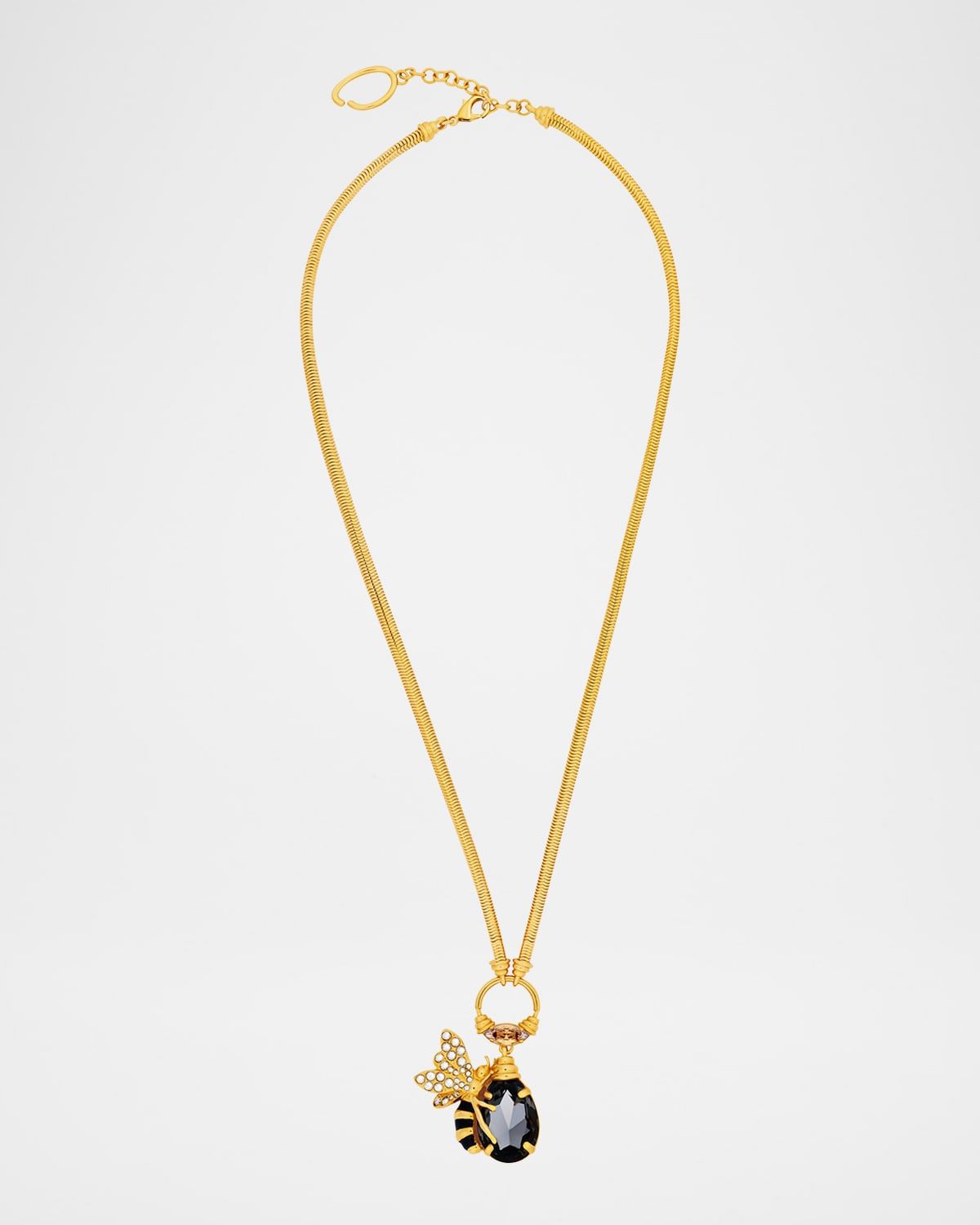 Bee Crystal Pendant Necklace