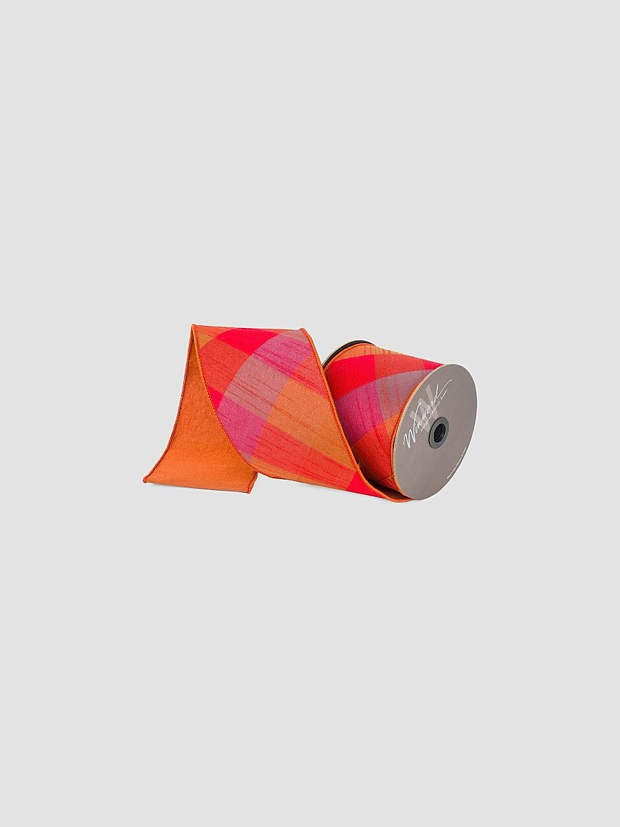 Holiday Newness Bright Plaid Ribbon