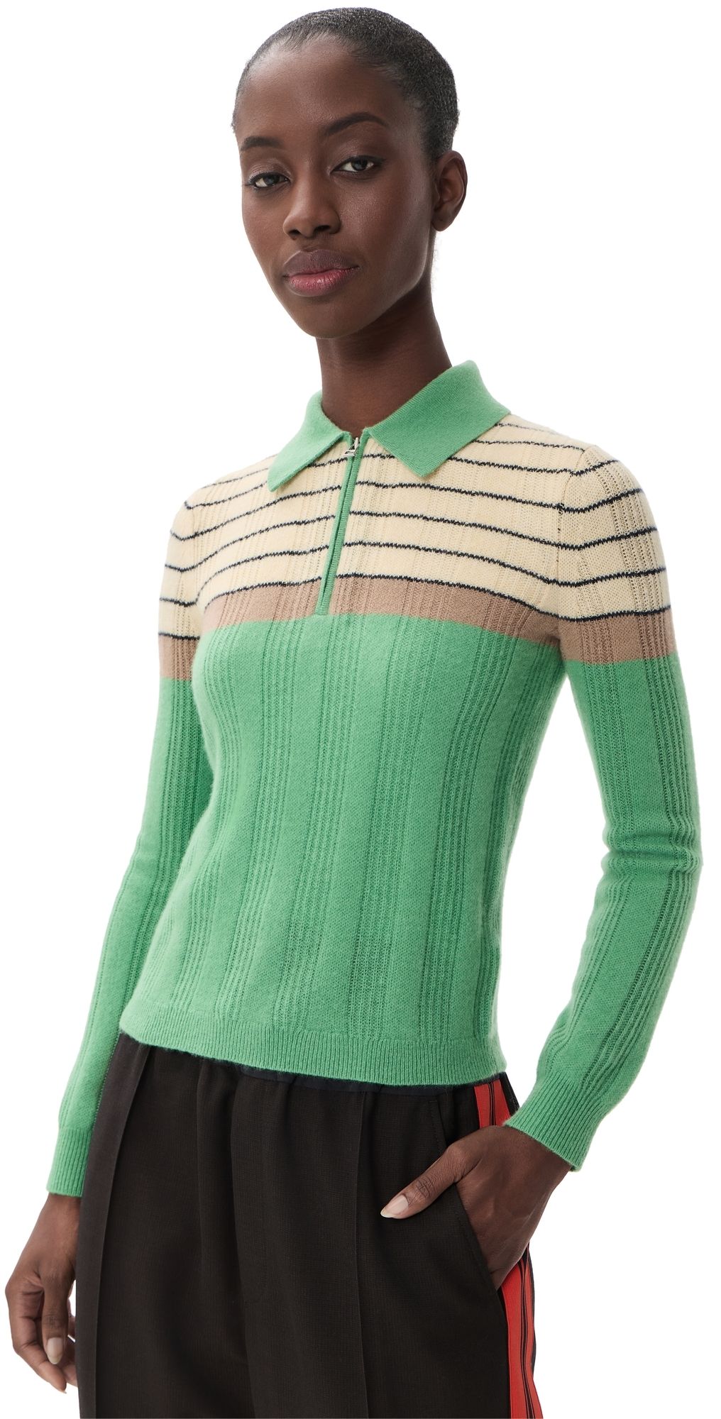 Guest in Residence Cashmere Track Polo Highland Combo S