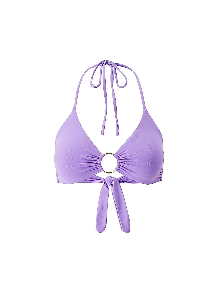 Women's Hamburg Ring Halterneck Bikini Top - Viola - Size 12