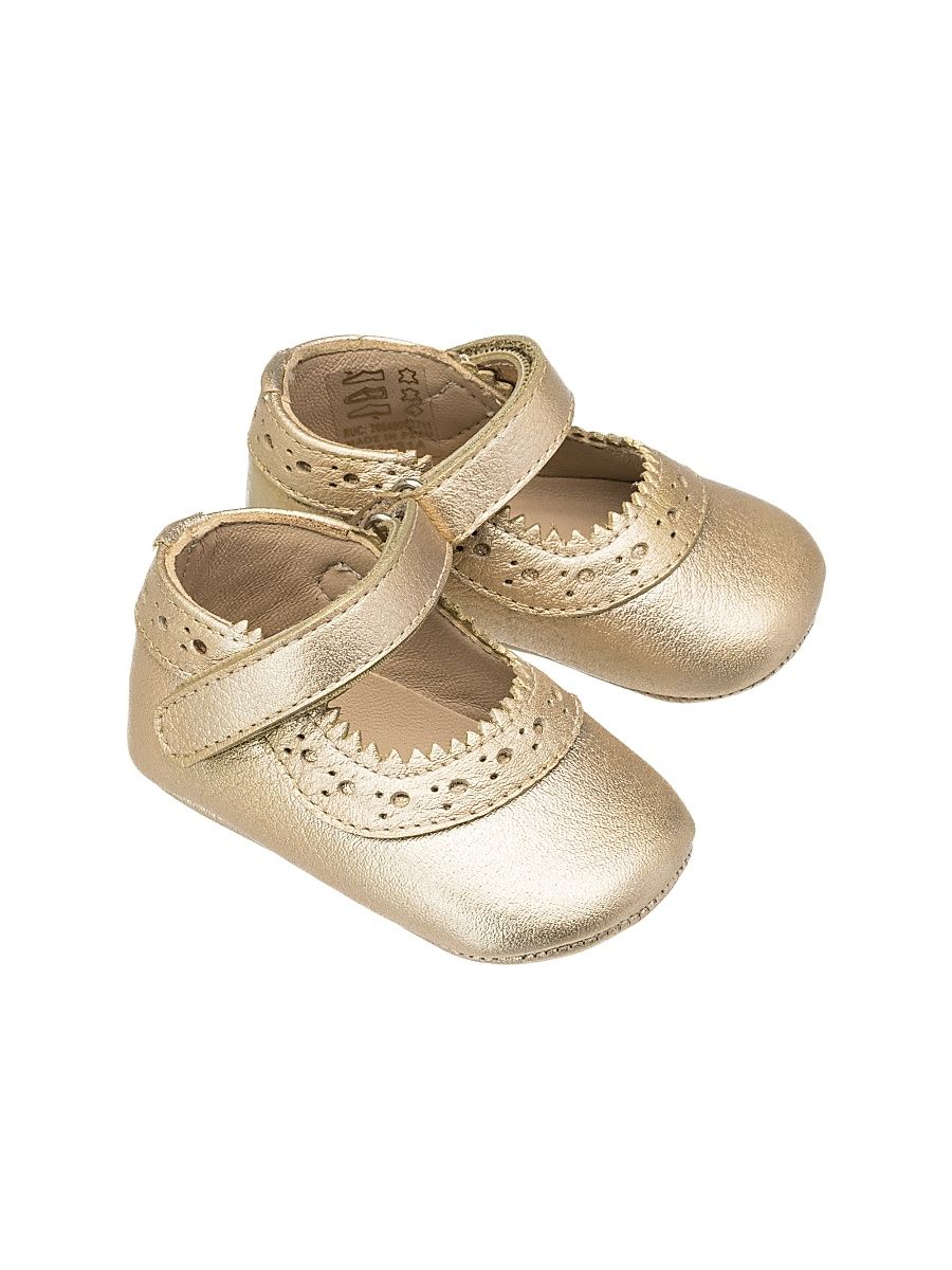 Baby Girl's Mellie Metallic Leather Mary Janes - Gold - Size 4 (Baby)