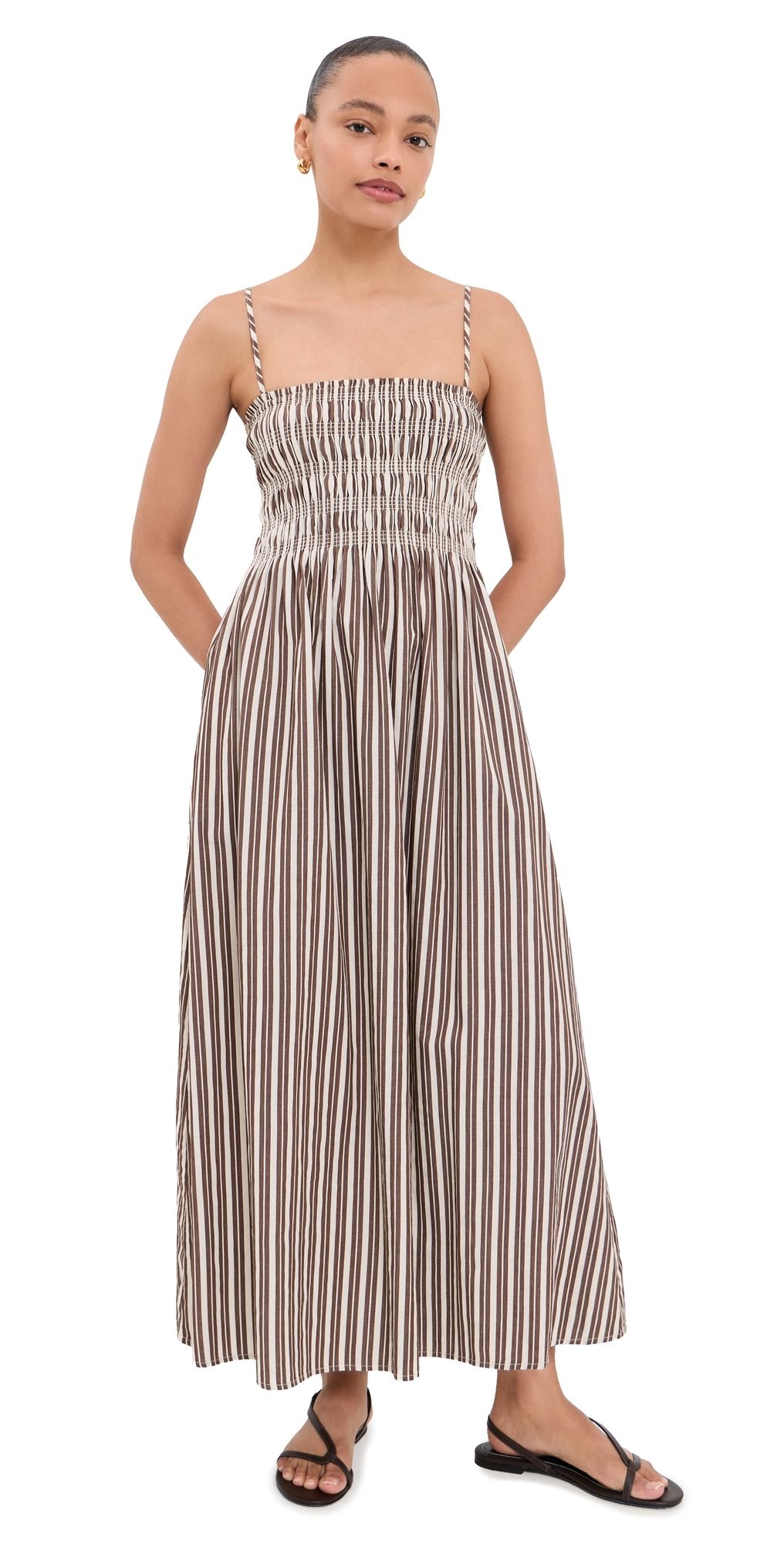 Pistola Bianca Dress Java Stripe M