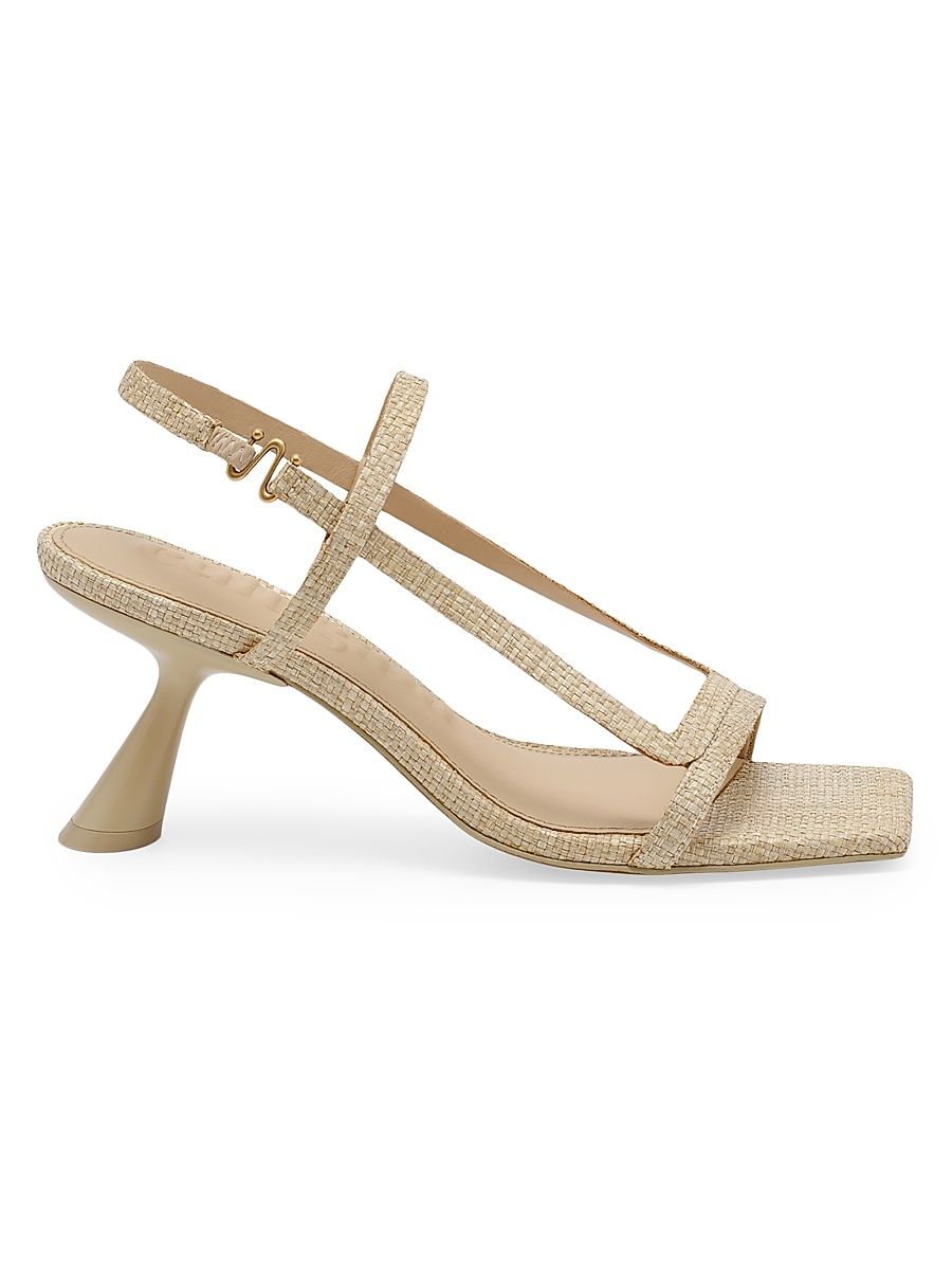 Women's Reina 70MM Strappy Sandals - Natural - Size 6