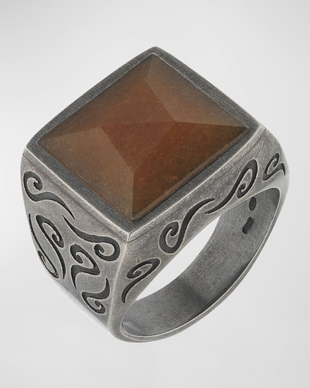 Men & apos;s Ara Square Gemstone Ring
