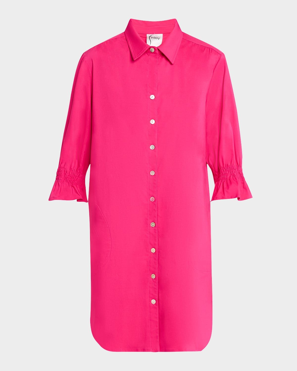 Miller Solid Stretch Shift Shirtdress