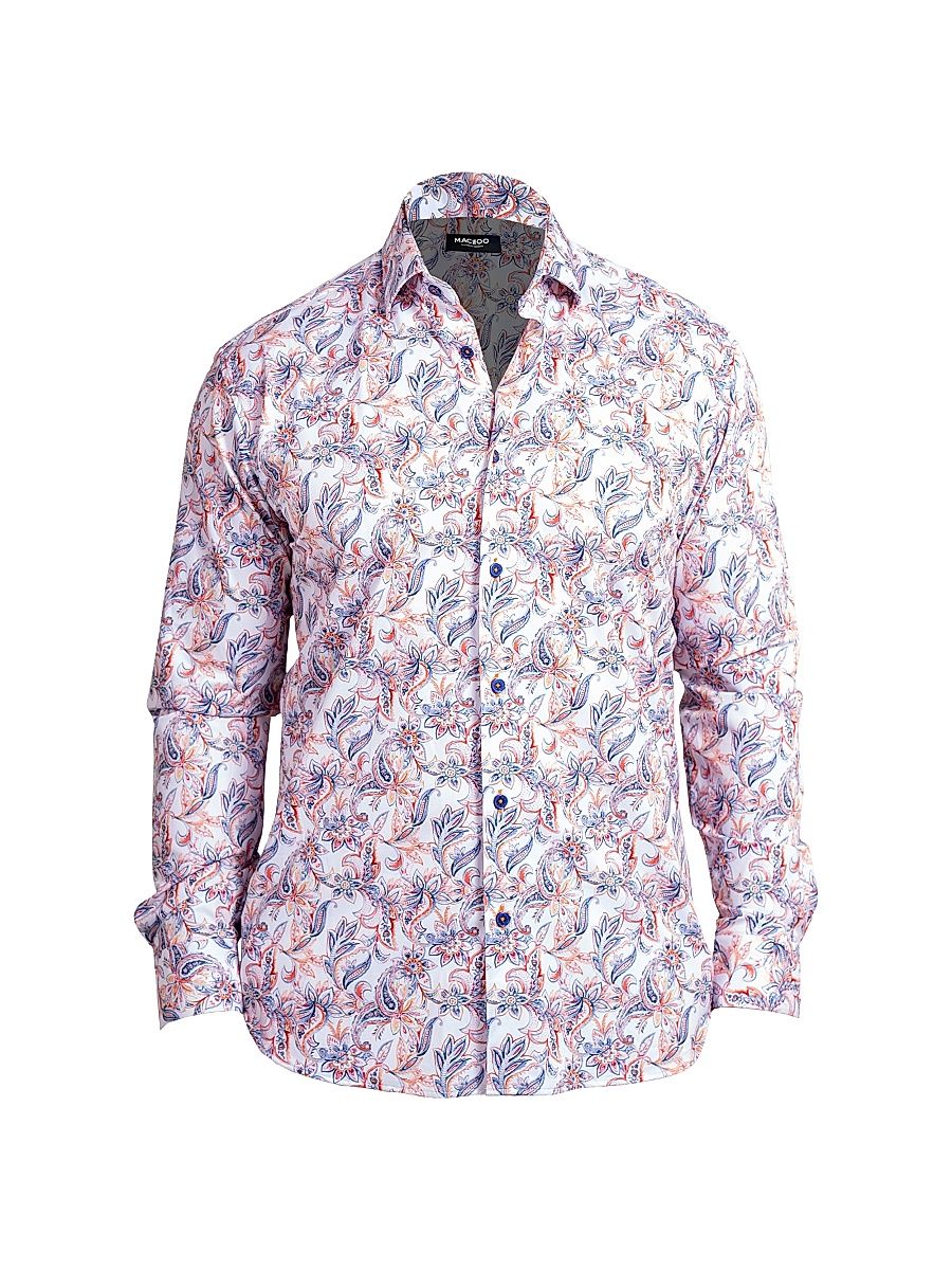 Men's Fibonacci Stretch Ascension Shirt - White - Size XXXXL