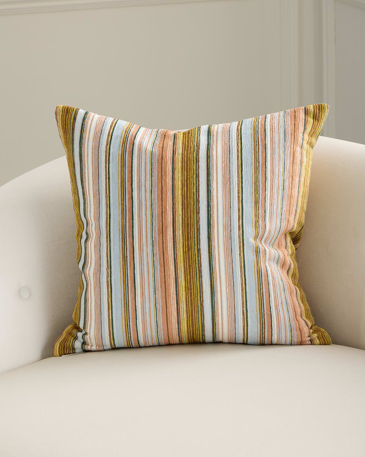 Elevado Striped Pillow, 20" Square