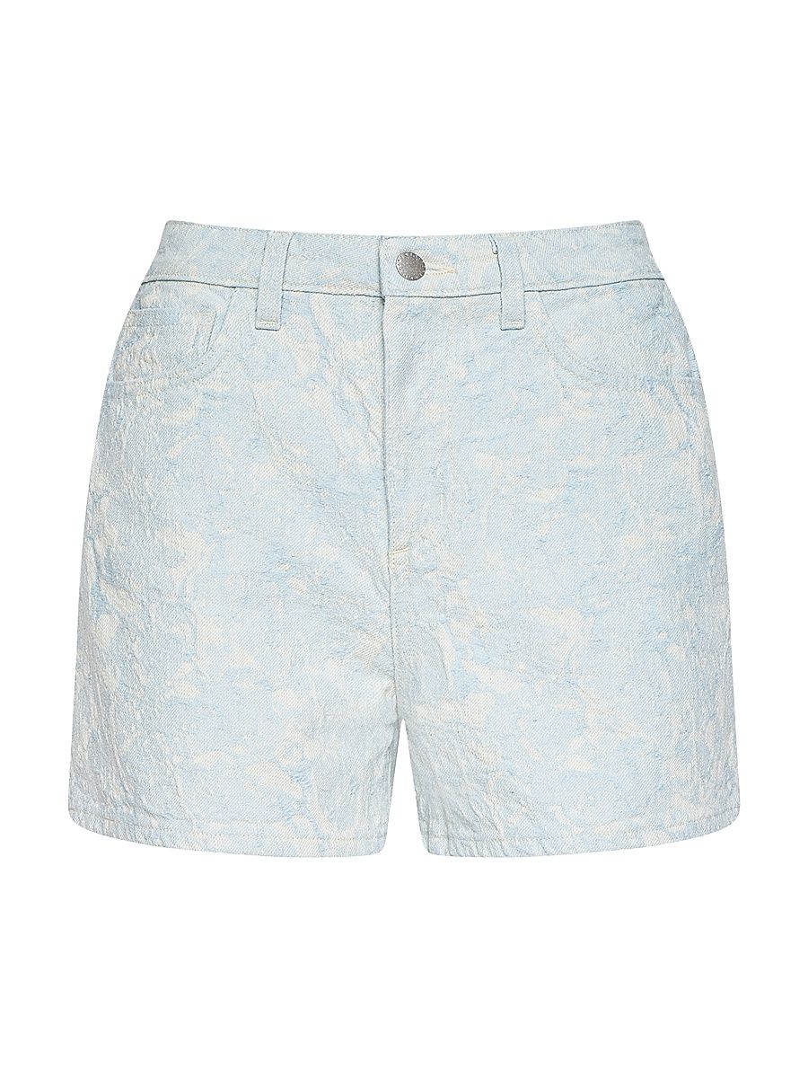 Women's Lissania Ultra High-Rise Denim Shorts - Cloud Damask - Size 32