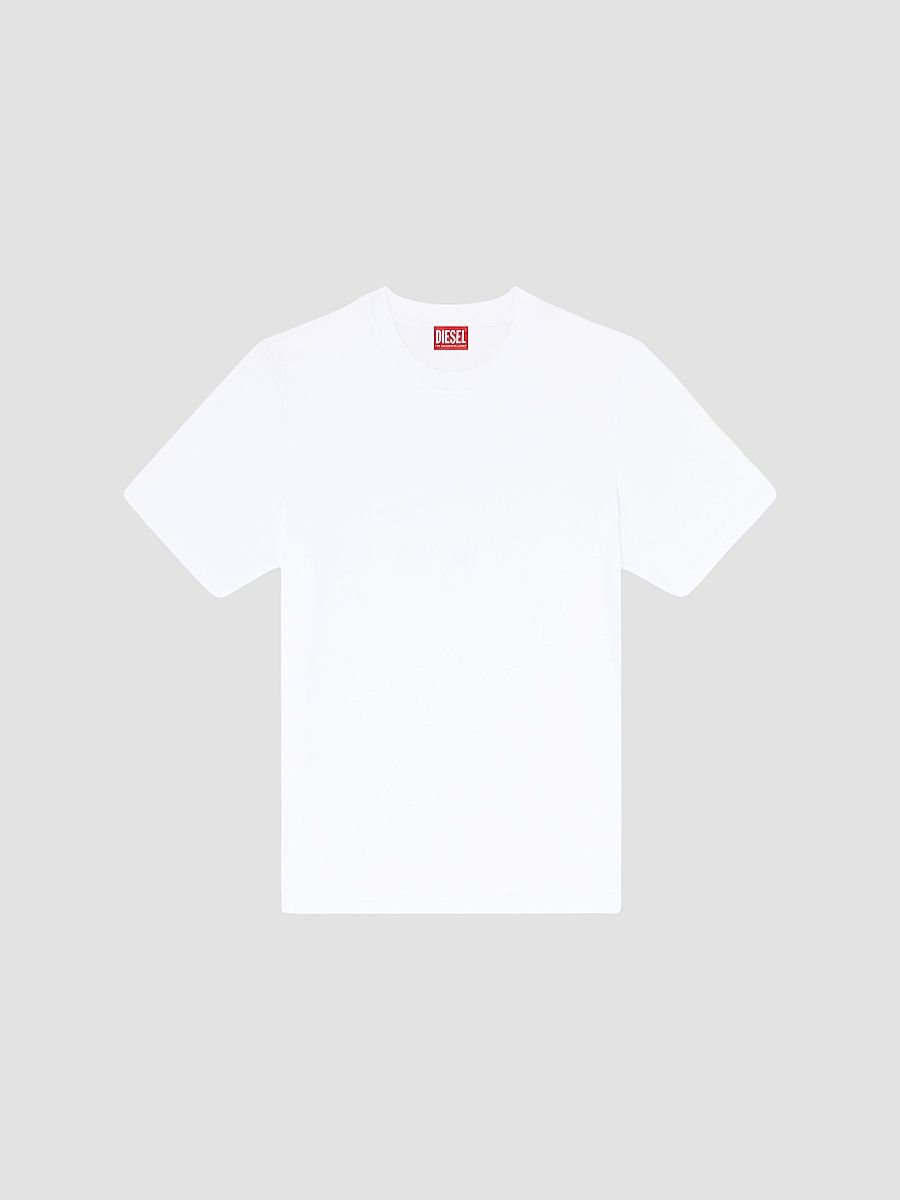Men's Adjust Stretch-Cotton Crewneck T-Shirt - White - Size Medium