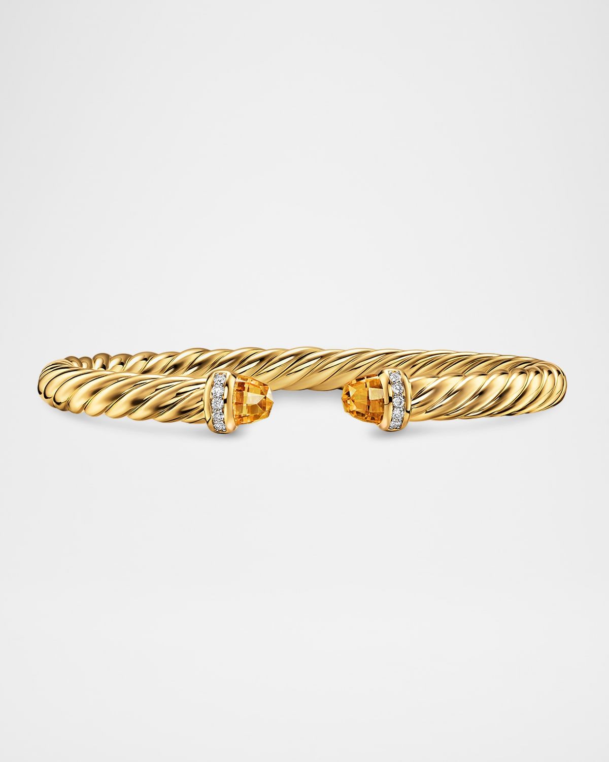 Cablespira Flex Bracelet with Gemstones and Diamonds in 18K Gold