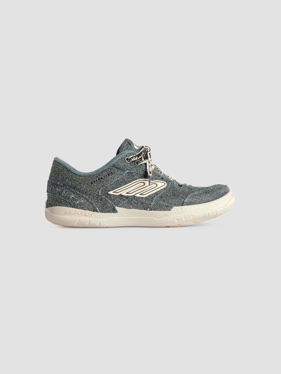Balenciaga Women's Hamptons Denim Sneakers - Blue Off White - Size 5
