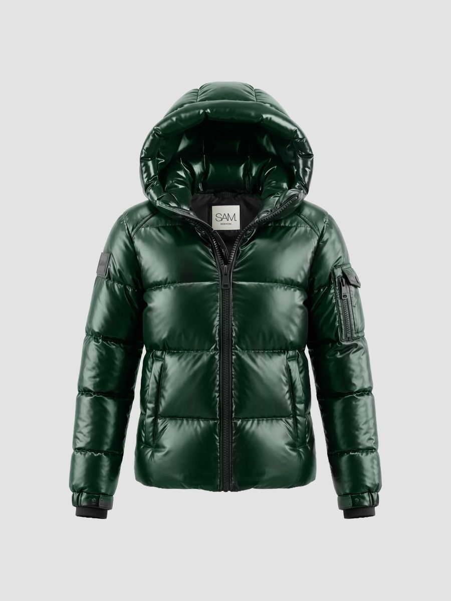 SAM. Boy's Little Boy's & Boy's Parker Hooded Puffer Jacket - Spruce - Size 4