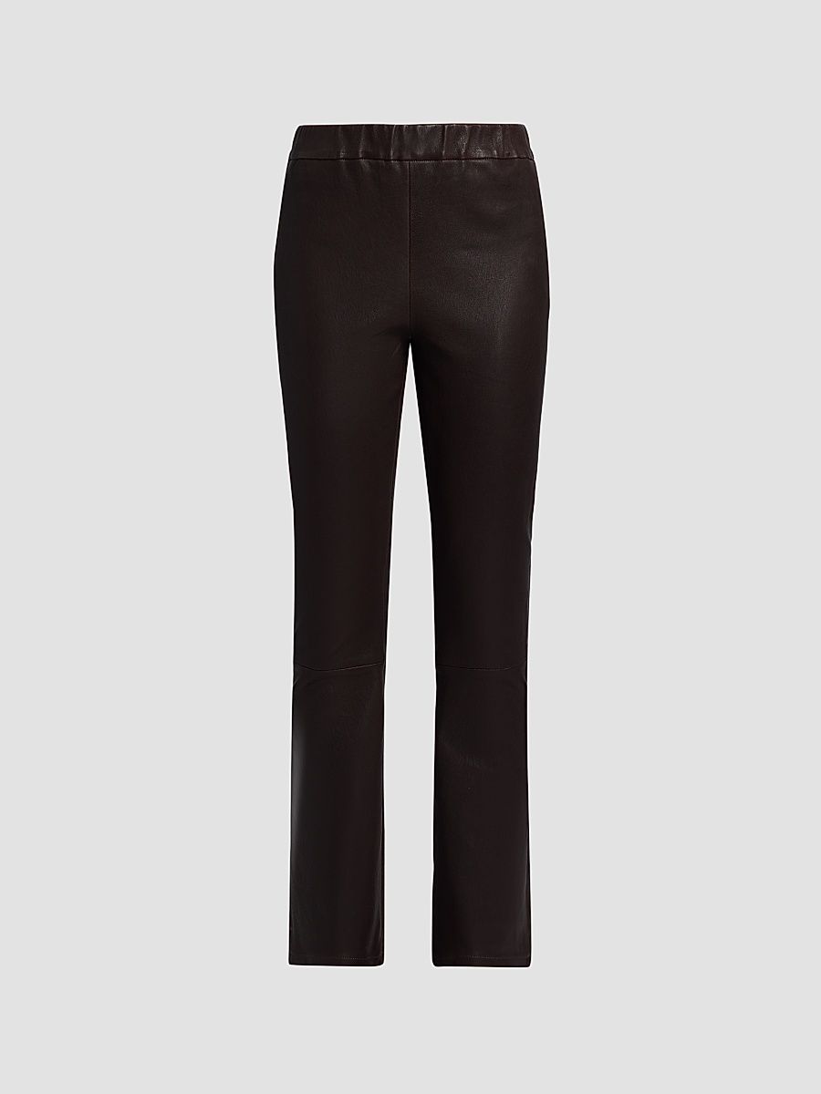 Women's River Leather Pants - Coffee Bean - Size 14