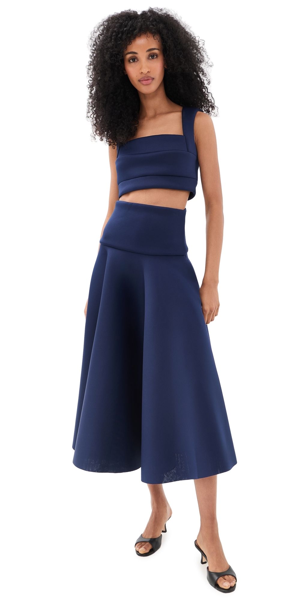 Black Halo Pamina Two-Piece Midi Set Navy 4