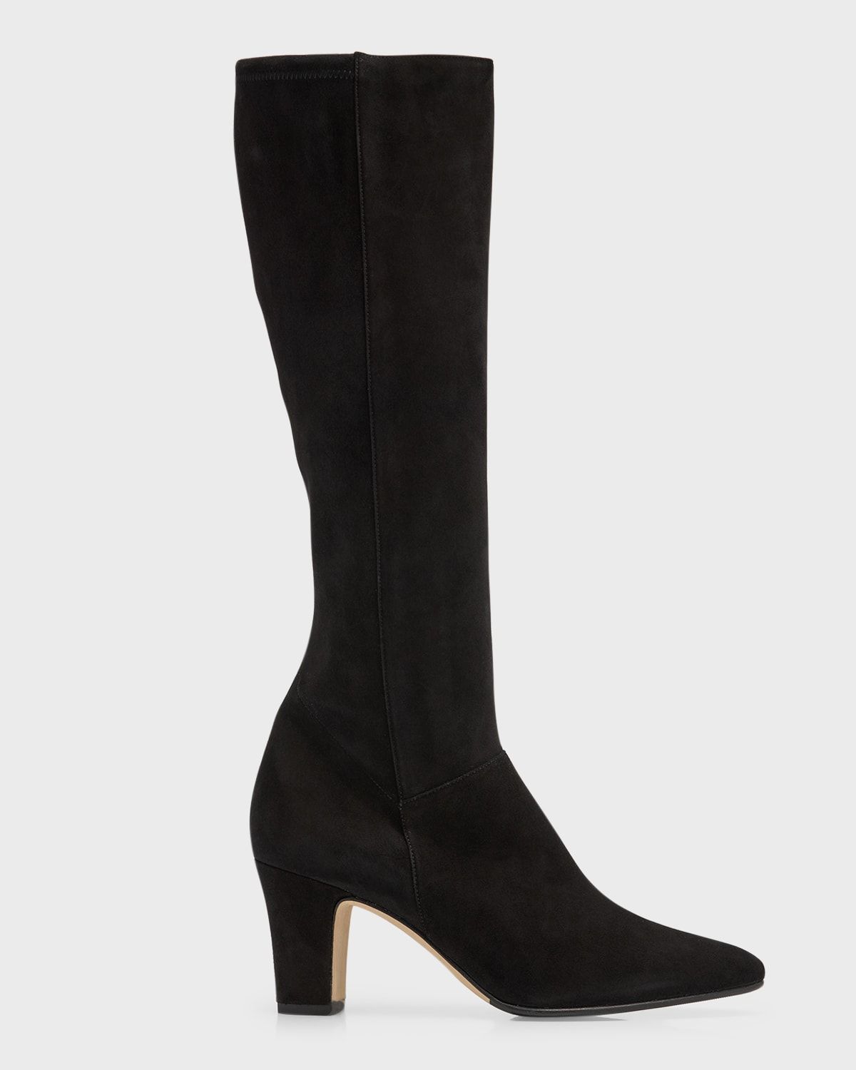Pitana Suede Block-Heel Knee Boots
