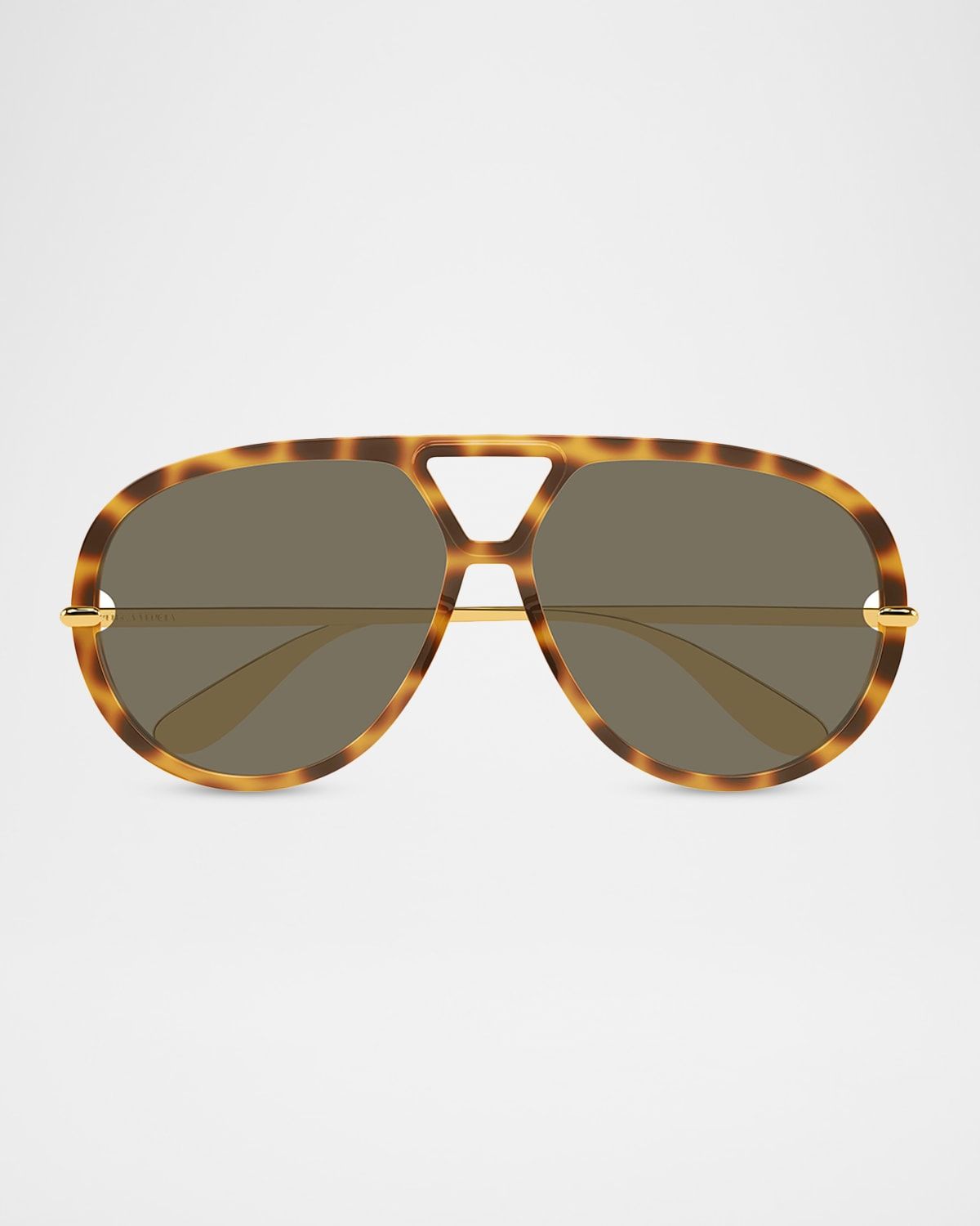 63mm Acetate & Metal Aviator Sunglasses