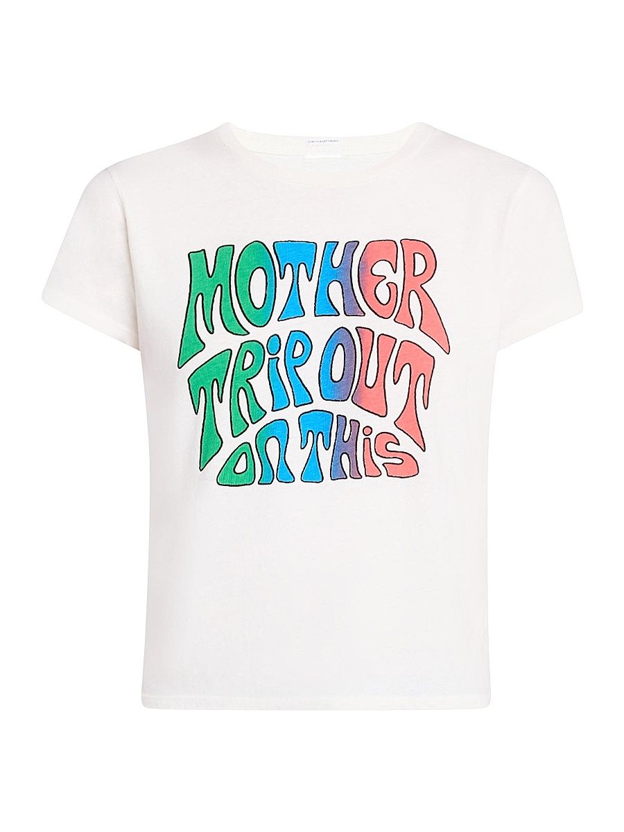 Women's The Lil Goodie Graphic T-Shirt - White Pattern - Size XL