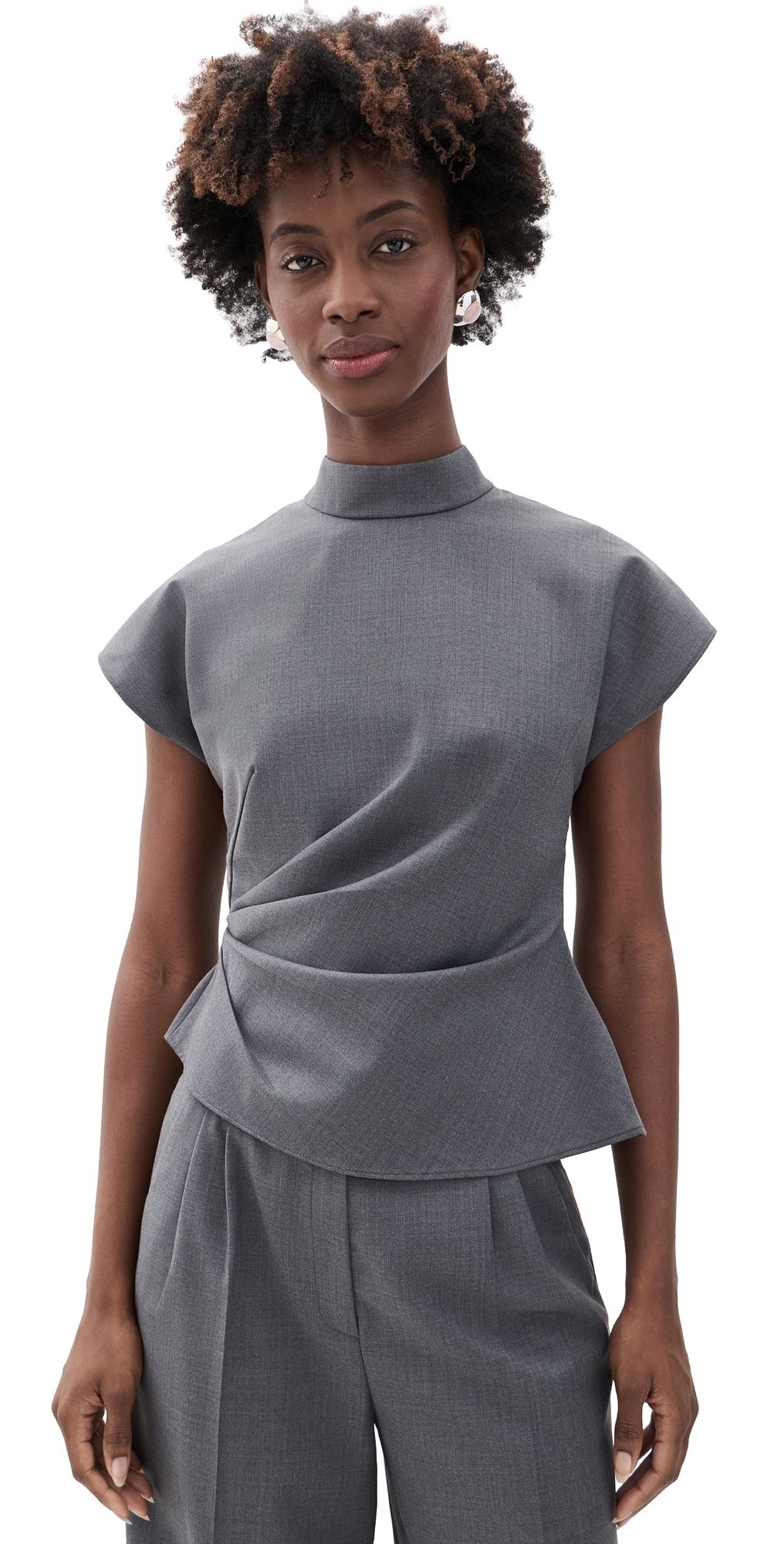 SALONI Rhona Top Slate Grey 4