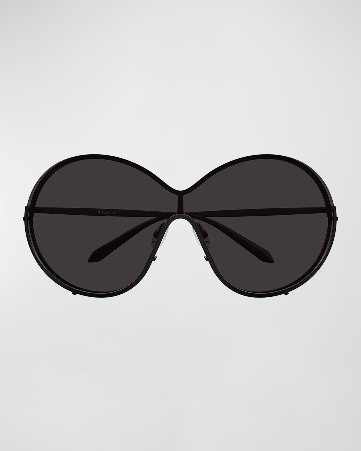 66mm Metal Round Sunglasses