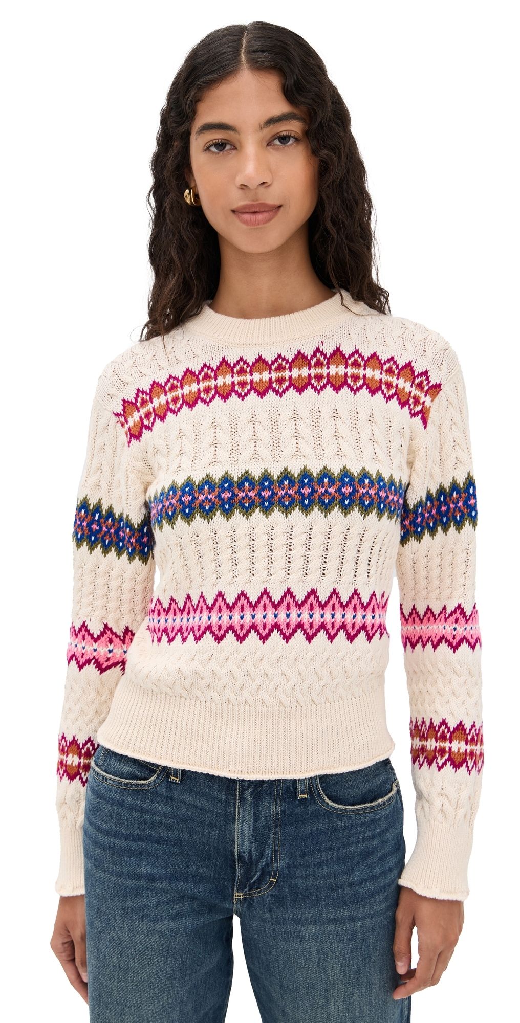 AMO Jemma Sweater Bone Multi S