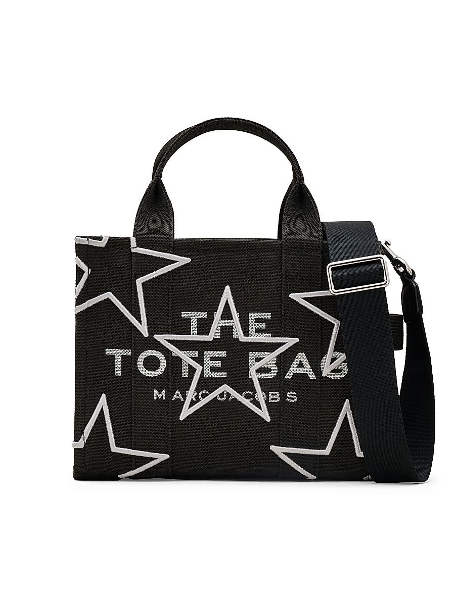 Women's The Small Star Canvas Tote Bag - Black