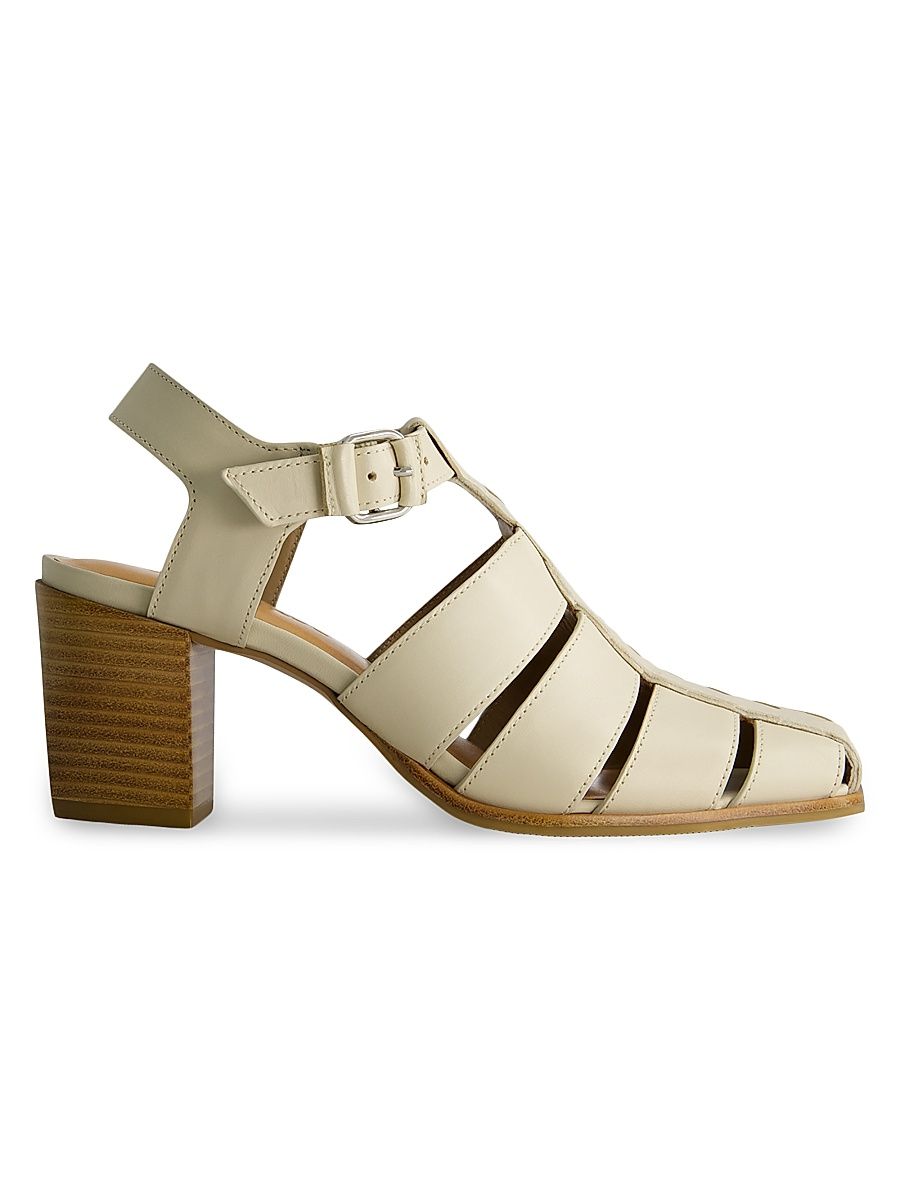 Women's Belmont Heeled Fisherman Sandals - Eggshell - Size 7