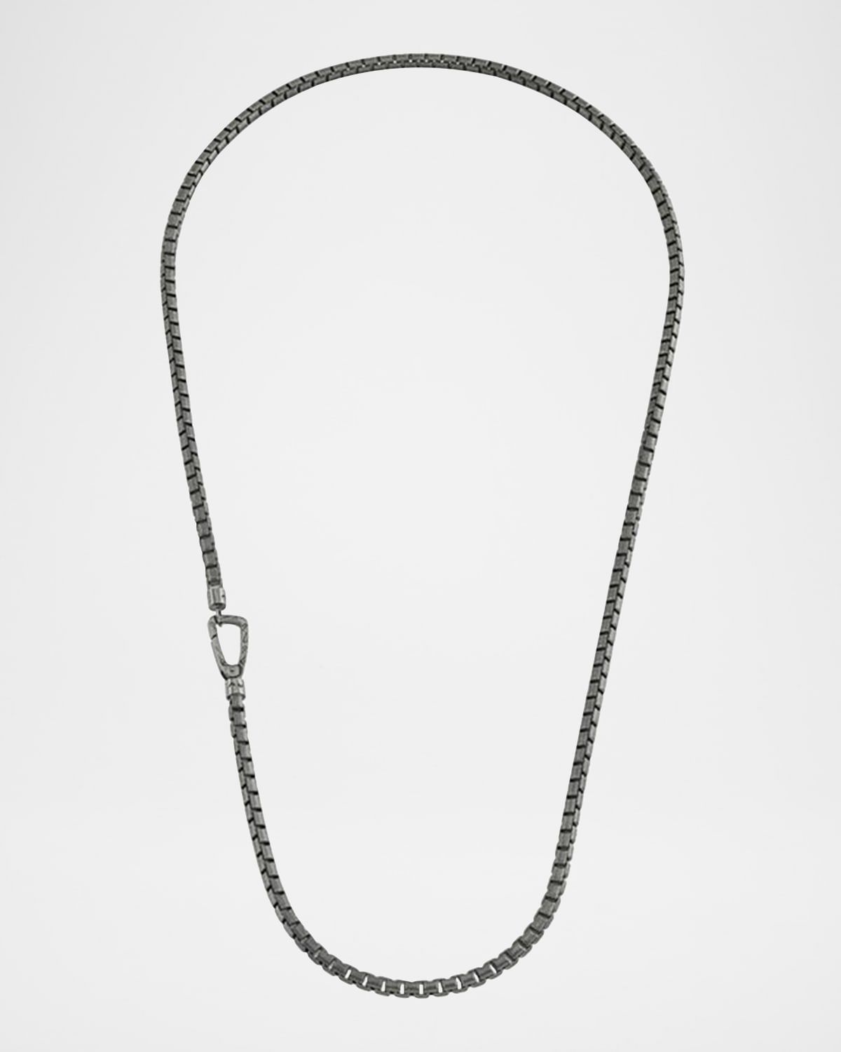 Men & apos;s Ulysses Box Chain Necklace in Silver, 52mm