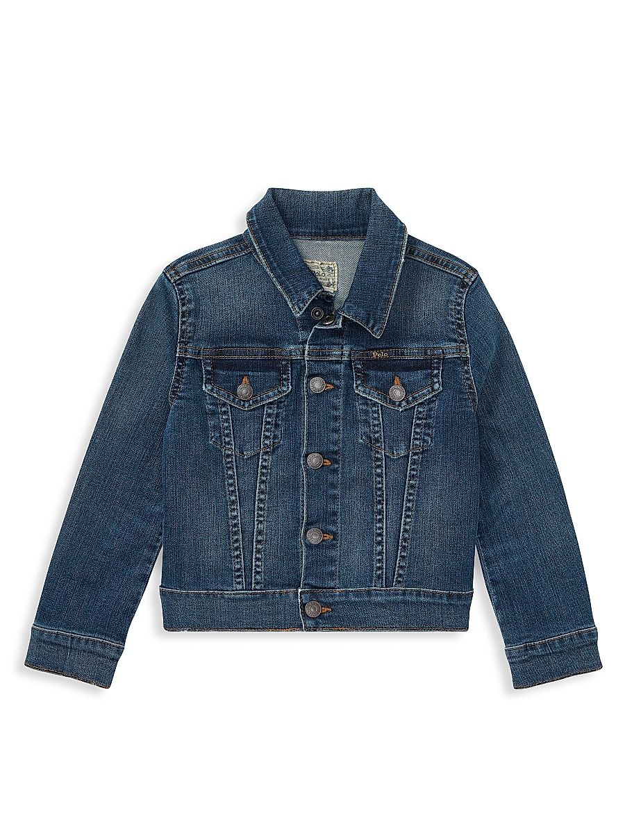 Little Girl's & Girl's Denim Trucker Jacket - Blue - Size 6